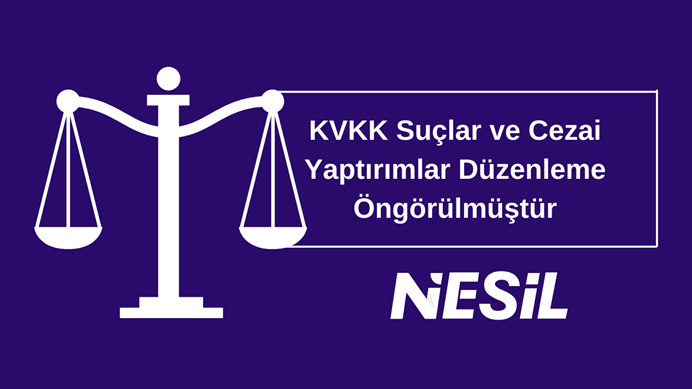KVKK suçlar ve cezai yaptırımlar düzenleme öngörülmüştür Kişisel verilerine ilişkin suçlar ve cezai yaptırımlar 5237 sayılı Türk Ceza Kanunu’nun ilgili hükümlerine (md. 135-140) atıf yapılmak suretiyle düzenlenmiştir. Aynı zamanda, kişisel verileri yok etmeyenlerin ise Türk Ceza Kanunu’nun 138. Maddesine göre cezalandırılacağı hüküm altına alınmıştır.